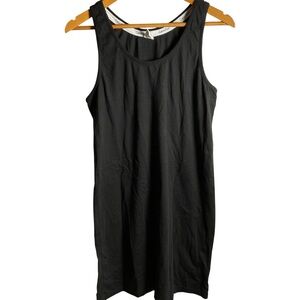 Calvin Klein Classic Black Tank Dress 100% Cotton